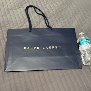 Ralph Lauren Dark Blue Tote with Gold Logo